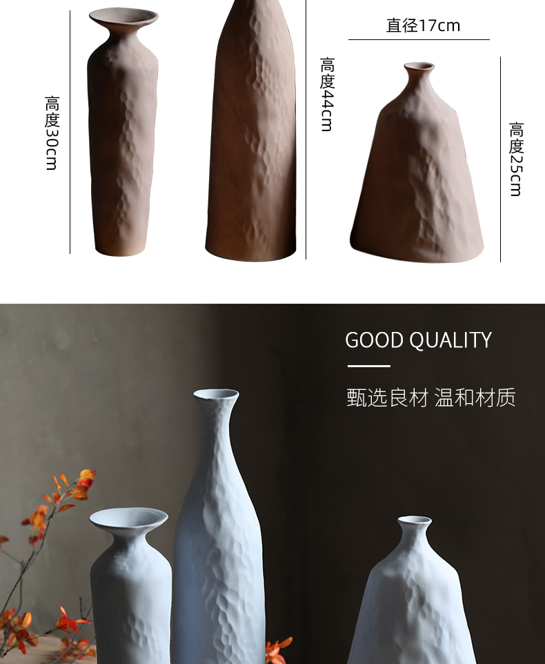 Nordic mesa of ceramic vase, Japanese flower arranging dried flowers sitting room place decoration creative zen I and contracted floral outraged