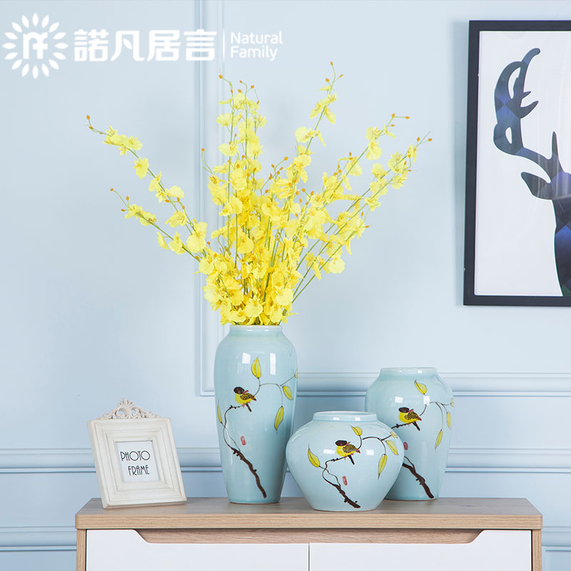 Mesa of jingdezhen ceramic vase creative I and contracted sitting room home furnishing articles flower arranging hotel decorative arts