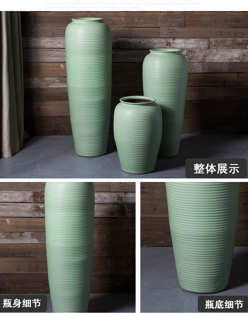 Ceramic crock POTS modern retro jingdezhen Ceramic vase of large indoor and is suing the home decoration furnishing articles