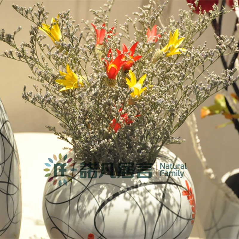 All Simulation flowers, dried flowers, artificial flowers, European marriage room floor ceramic vase suit furnishing articles of rural household act the role ofing is tasted