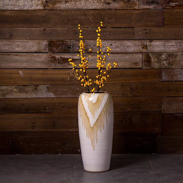 Ceramic vase of large sitting room porch hotel villa dried flower arranging flowers furnishing articles waves glaze up creative floral outraged