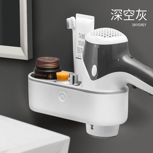 免打孔吹风机架卫生间置物架