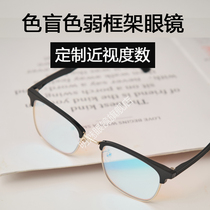 Color-blind color-weak frame glasses customized myopia degree (this link is a customized link and does not support return)
