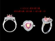 Xu Defu Jewelry 18K gold emerald diamond red sapphire ring empty support jewelry inlaid processing custom modification