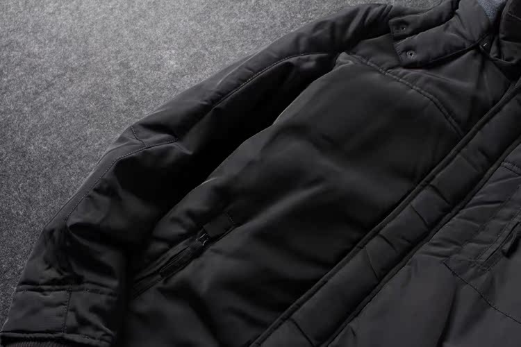 Áo khoác cotton nam thanh niên mùa đông giản dị cộng với nhung ấm áp quần áo cotton nhiều túi ngắn trùm đầu áo khoác cotton phiên bản nam áo khoác vest nam