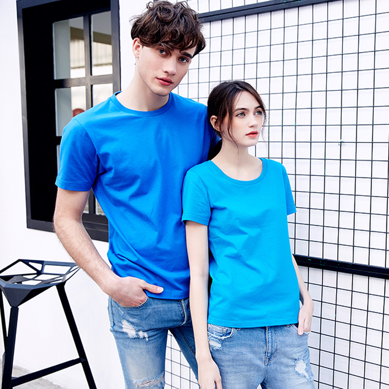 Gildan76000 Gildan Round-Neck T-Shirt Imported Pure Cotton Advertising Shirt Cultural Shirt Class Uniform Printed Extra Large Size Wholesale