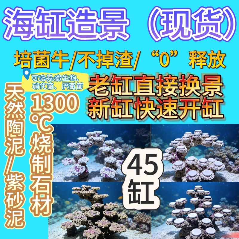 Coral Tank Landscaping, Marine Tank Algae-Free, In-Stock 45-Gallon Tank Bacteria Cultivation, Artificial Stone Marine Tank Landscaping Stone, Java Stone, Non-Live Stone
