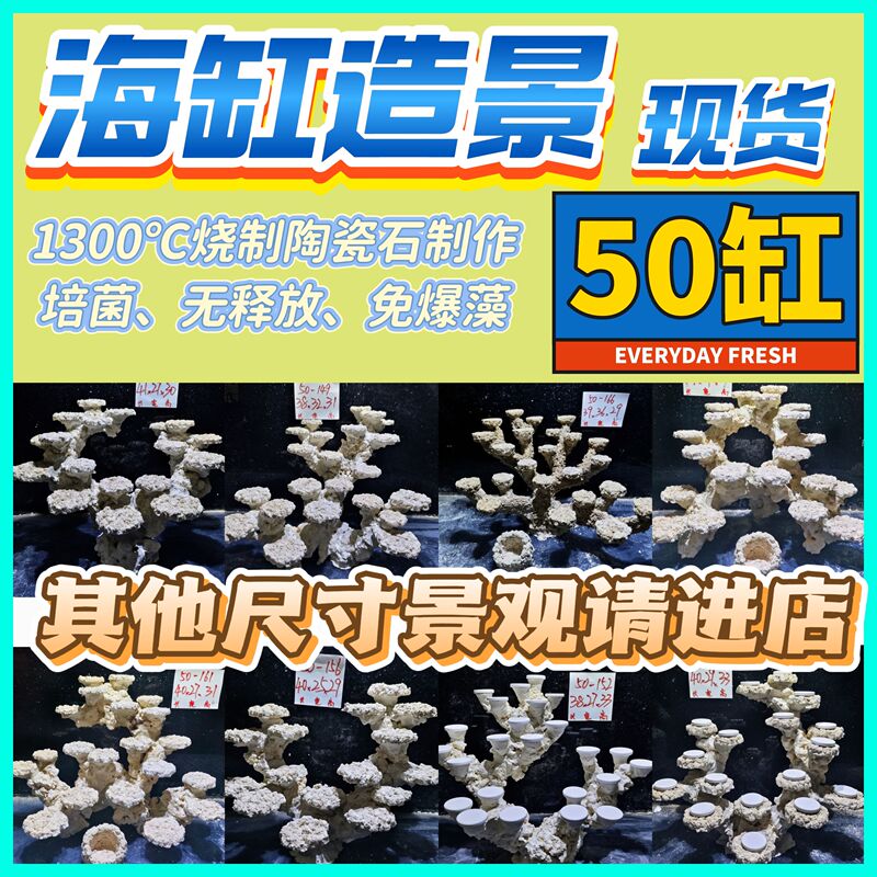 Aquarium Landscaping Stone, Artificial Stone for Landscaping, In-Stock, Bacteria Cultivation, 50 Tanks, Algae-Free, Coral Landscaping Stone, Java Stone, Ceramic Stone