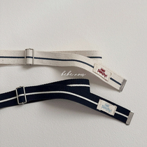 New arrival ▲BabyWe Korean boys and girls striped letter versatile canvas belt