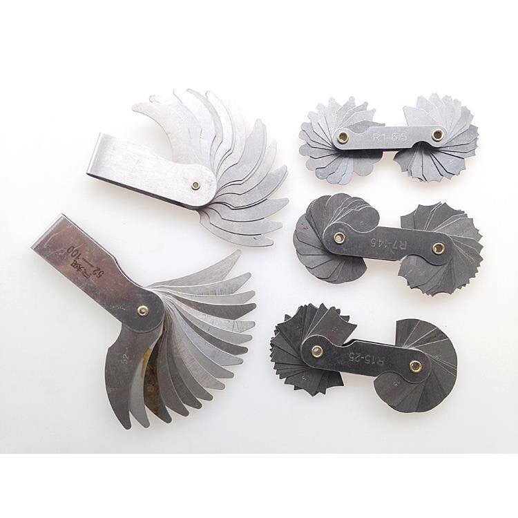 Crystal Flower brand radius gauge R gauge Model Radian gauge measuring compass R1-6 5 100 male imperial thread gauge