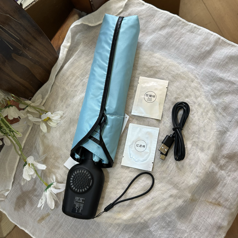 USB Rechargeable Folding Fragrance Fan Umbrella, Hand-Operated, 70% off Ribs, Dual-Use for Sun and Rain, Sunshade Umbrella USB Rechargeable Folding Fragrance Fan Umbrella, Hand-Operated, 70% off Ribs, Dual-Use for Sun and Rain, Sunshade Umbrella