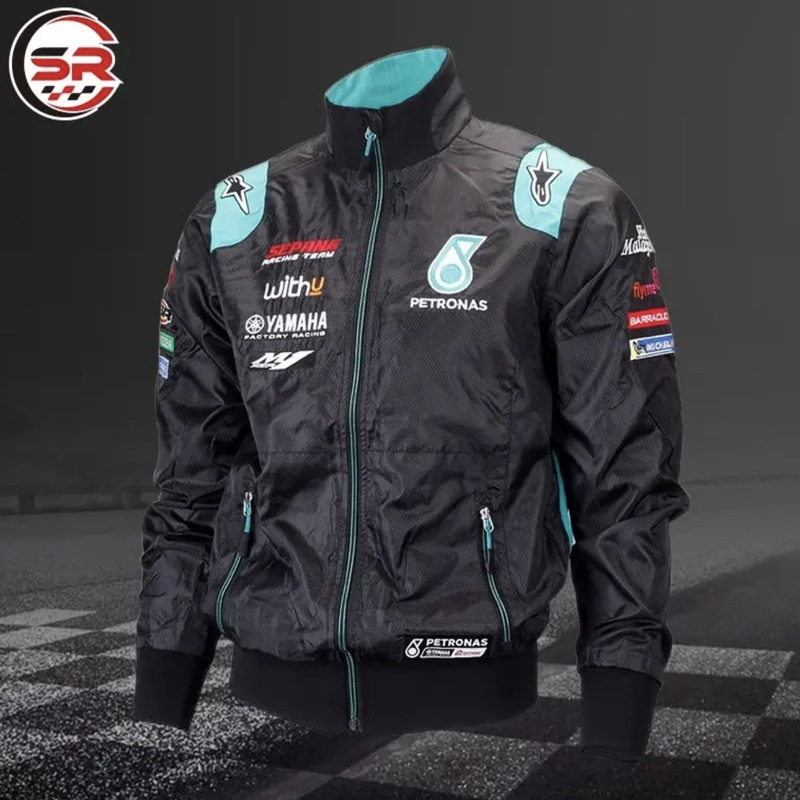 Foreign Trade Original Order Couple Style Full-Body Embroidered Windproof Motorcycle Jacket