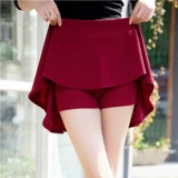 Танцующая юбка, защитное белье, штаны, мини-юбка, высокая талия, А-силуэт