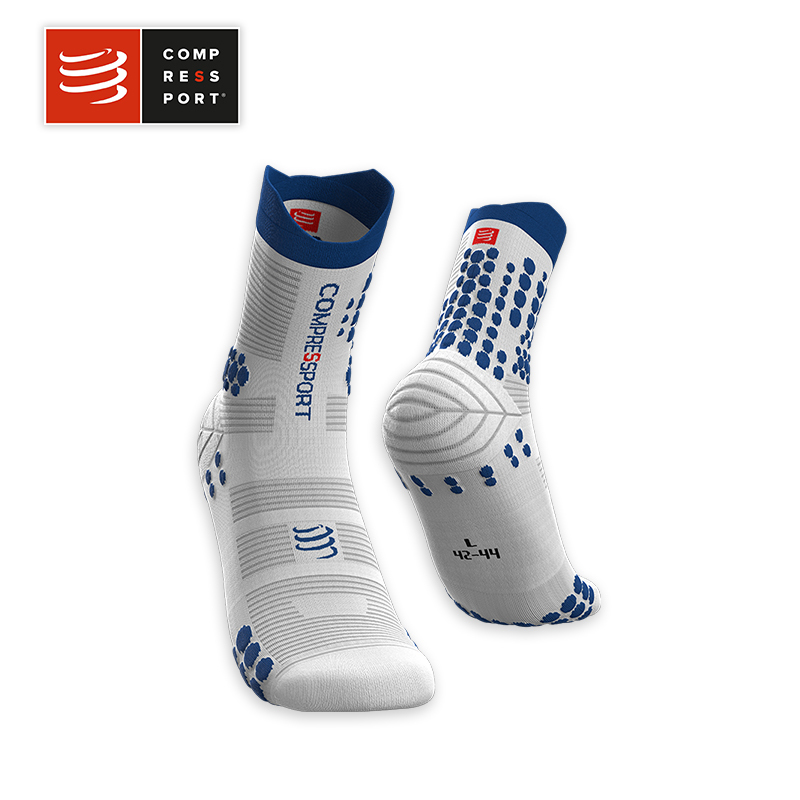 Clearance Compressport/Cs Men's and Women's Marathon Cross-Country 3D Bean Running High-Low Socks V3.0 Competition Socks