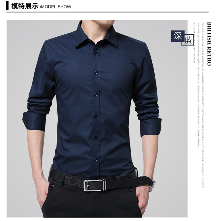 Áo sơ mi mùa đông tay dài cộng với nhung dày Slim cotton kinh doanh cộng với cotton áo ấm kích thước lớn quần áo nam thanh niên áo sơ mi lụa cao cấp nam