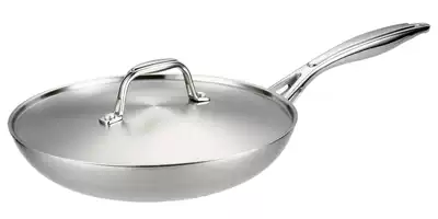 Shun Mao 24cm single handle frying pan environmental protection non-coated three-layer steel pan gas induction cooker Universal