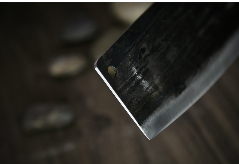 Xuân sắt dao gia dụng mangan thép dao thái thịt dao tay rèn clip thép dao cổ điển dao sắt dao dao gia dụng kệ đựng gia vị 3 tầng