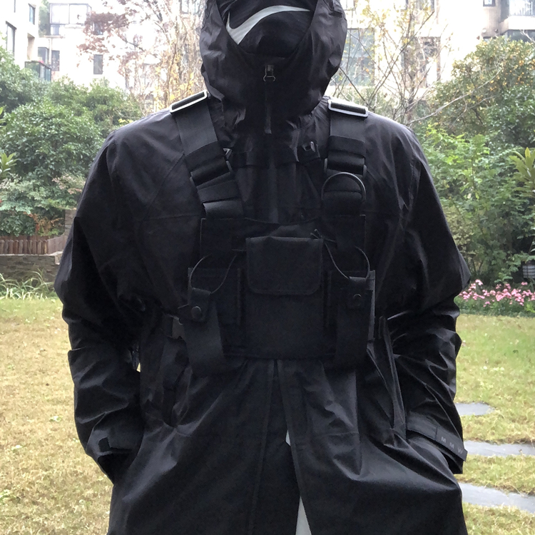 VAINCLOTHING chức năng túi ngực chiến thuật đa chức năng túi đeo vai nam và nữ đường phố thương hiệu vest ba lô - Ba lô shop balo đẹp