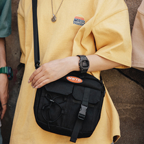 MMotwantedlab male and female lovers out of street multifunction 100 lap single shoulder inclined satchel multi-pocket tide card backpack