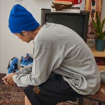 BATTLES hip-hop street dance trendy brand sports and leisure loose all-match solid color bottoming shirt long-sleeved T-shirt thin sweater