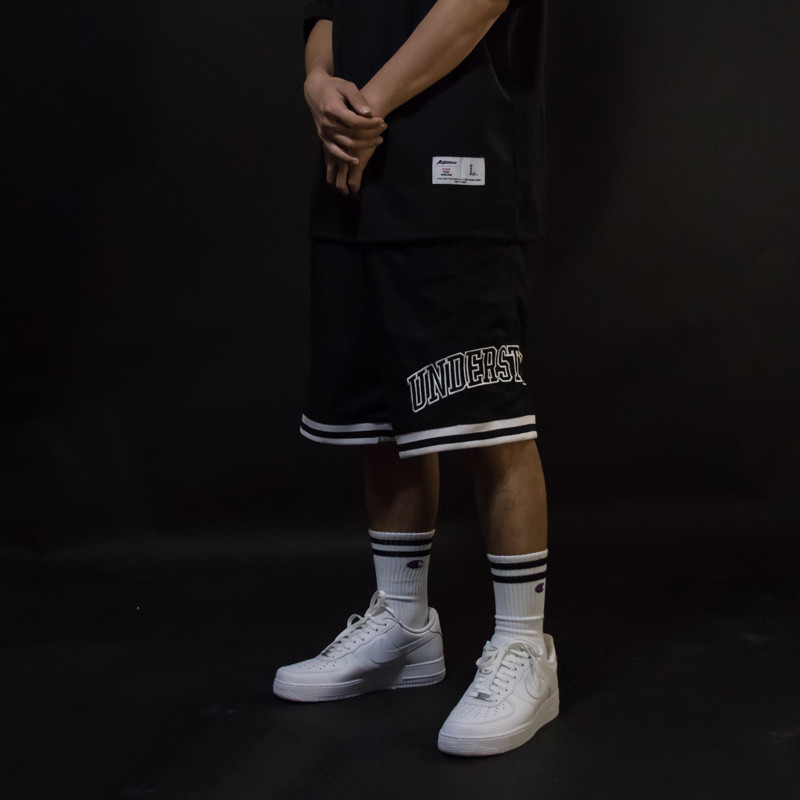 ACTIONS men's and women's loose mesh quick-drying sports basketball shorts hip-hop trendy brand all-match breathable casual pants