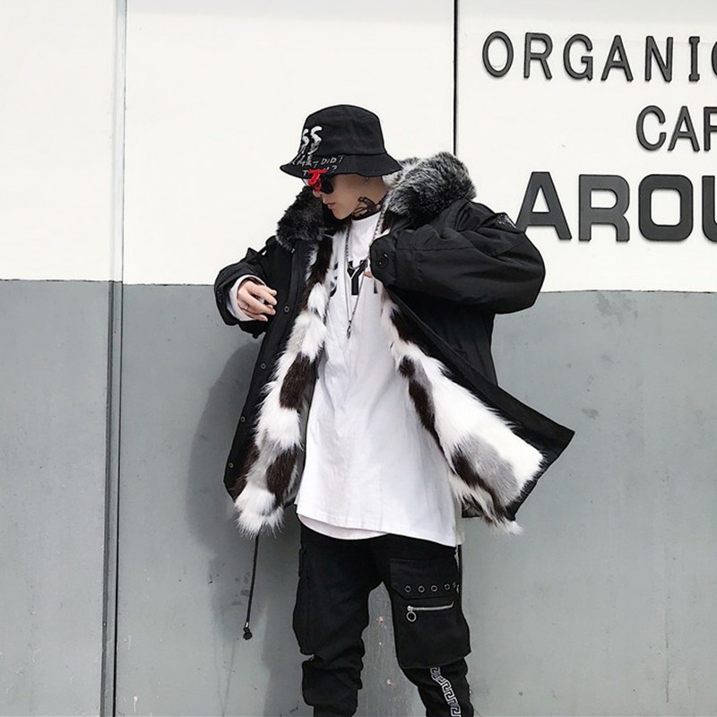 Hit the Collection Sculpture King Sweater Warm Base Mountain Sculptures Male And Female Loose Hip Hop Cotton Suit Jacket