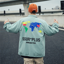 AMONSTER X SSUR PLUS joint autumn and winter colorful clip cotton lovers coach jacket wave men and women coats
