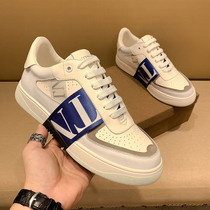 European station new head skin small white shoes men light luxury leather thick soles casual sneakers sports outdoor shoes