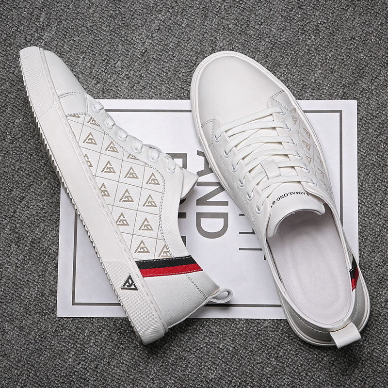 Men's small white shoes 2022 New summer breathable Soft genuine leather casual shoes Men's soft bottom soft leather full leather whiteboard shoes