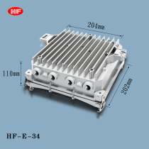 Die-cast aluminum waterproof box amplifier waterproof power junction box E-34 022A 110*202*204mm
