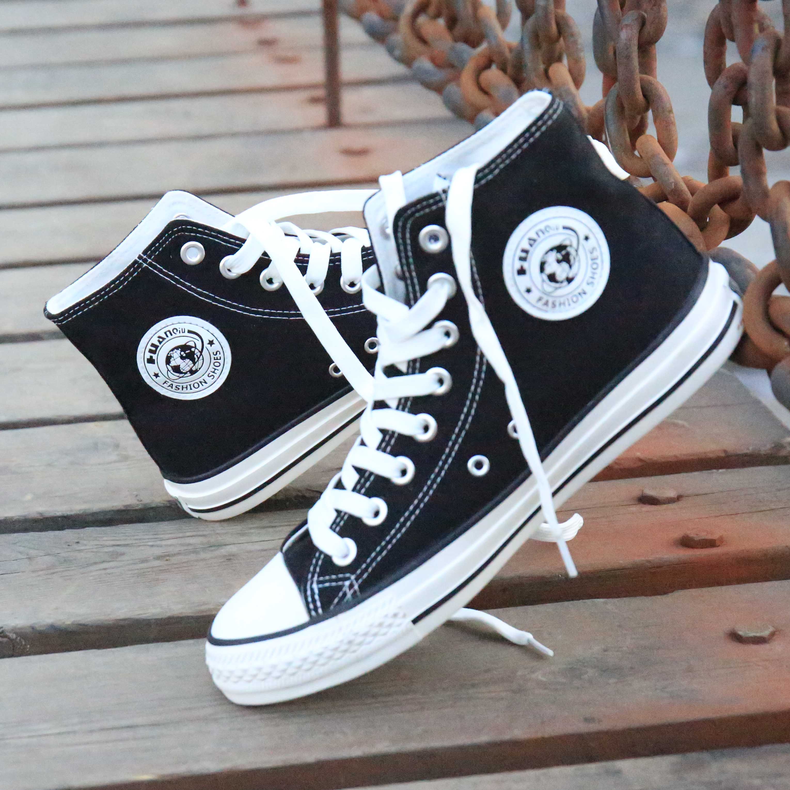 Universal canvas shoes men's Korean version of the board shoes all-match casual trend cloth shoes student men's shoes sneakers large size high-top shoes