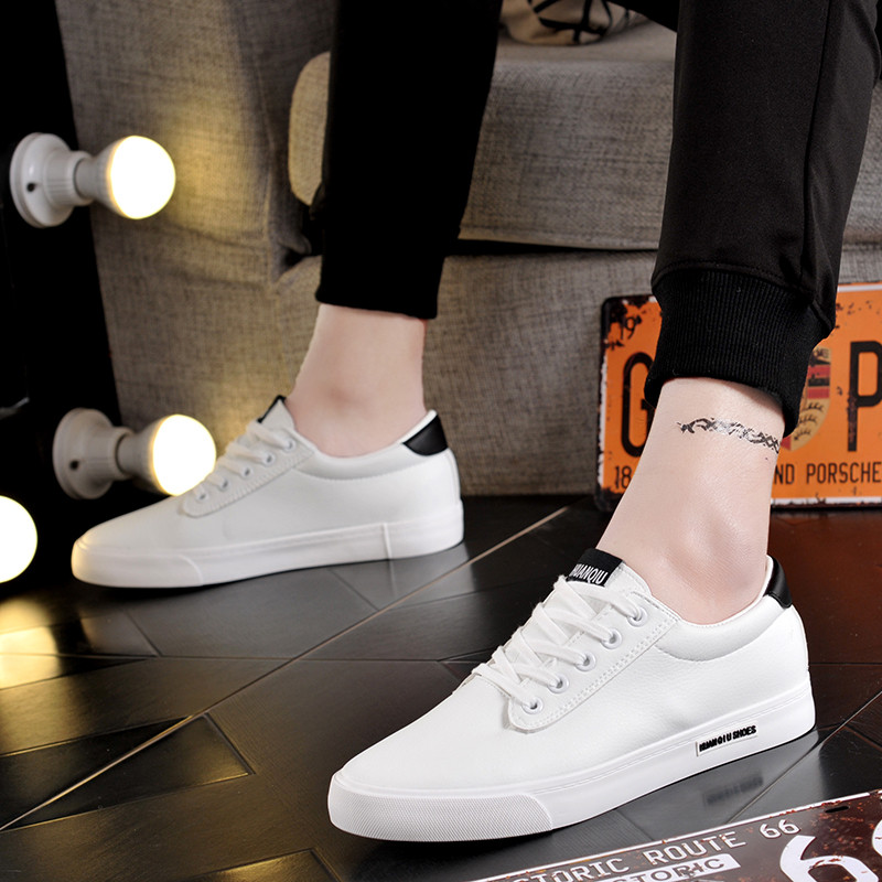 Universal Harajuku flat ulzzang canvas shoes male microfiber student Korean version of the board shoes all-match personality white shoes