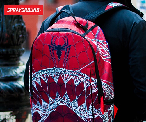 Sprayground Genuine Spider Venom Dragon Shark Mouth Three-Dimensional Large-Capacity Student Unisex Computer Backpack