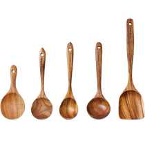 Genji wood language acacia wood soup spoon spatula rice spoon rice scoop rice non-stick pot high temperature resistant kitchen home life