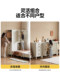 Genji Wood Language Solid Wood Children's Wardrobe White Minimalist Bedroom Drawer Cabinet Combination Storage Cabinet Bed End Gap Wardrobe