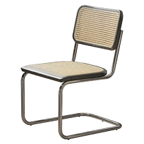 Source Woodspeak Solid Wood Black Dining Chair Ins Casual Stainless Steel Backrest Chair Home Vines Retro Bow Chair