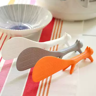 Home cute squirrel rice spoon non-stick rice can stand rice spoon factory direct sales