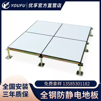 National standard all-steel anti-static floor Weak electric PVC network anti-static elevated air movable floor 600 600 room