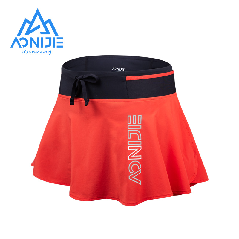 Onijie running skirt women's half-length sports skirt summer quick-drying breathable badminton tennis skirt marathon skirt pants