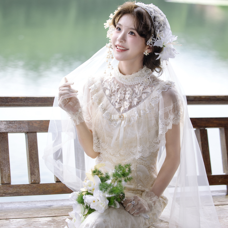 Chuandai Time: Eternal Flower Season, Gorgeous Wedding Dress, Light Gown, Heavy Crafted Mermaid Dress, Elegant and Exquisite Dress Chuandai Time: Eternal Flower Season, Gorgeous Wedding Dress, Light Gown, Heavy Crafted Mermaid Dress, Elegant and Exquisite Dress