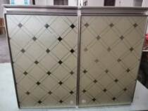 Hot sale cabinet door panel tempered glass crystal steel door Wall cabinet door custom aluminum alloy frame cabinet door manufacturer