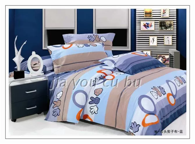 Bông denim vải bông cũ thô dày 1,8 1,5m đôi denim bedspread đặc biệt ký túc xá - Khăn trải giường