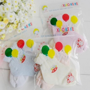 Summer thin baby loose mouth socks hand-woven hollow thin cotton baby socks mesh socks baby thin cotton socks