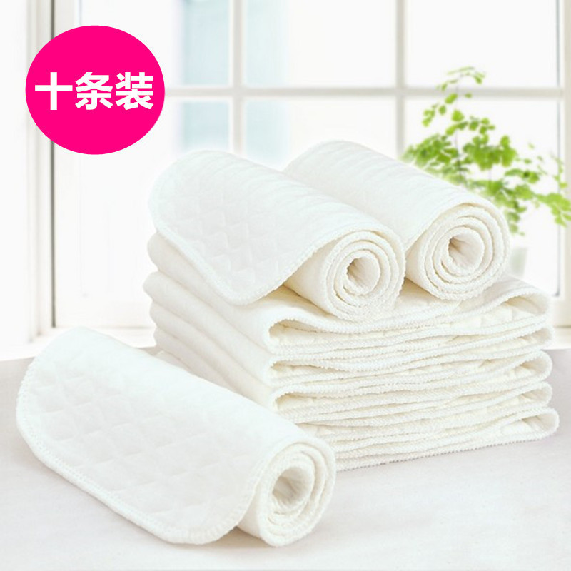 Ecological cotton newborn baby diaper 3 layers thin 6 layers thickened pure cotton baby washable diaper pads