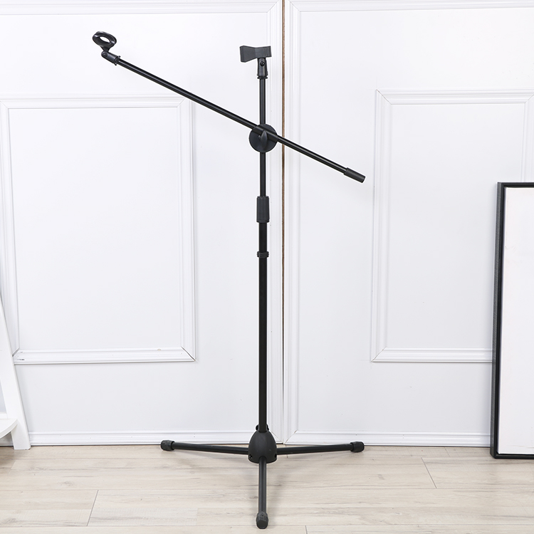 Live Divine Instrumental Specialty Aggravated Three-leged Floor Microphone Holder Stage Anti-Stomatmic microphone holder Phone Mcframe