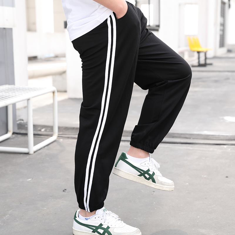 Chàng trai chống muỗi quần mỏng 2020 mùa hè vừa mới và trẻ em lớn mất sweatpants chất béo trẻ em béo quần dài.