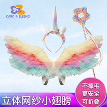 61 детский фестиваль Princess Butterfly Wings Performance Props Baby Fairy Magic Wand украшают