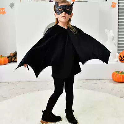 Kindergarten Halloween children's costume girl suit Batman cloak cloak witch cos performance props