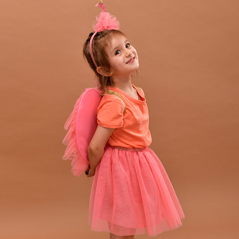 Halloween children performing costume girls kindergarten girls baby dress ball flamingos wings suit