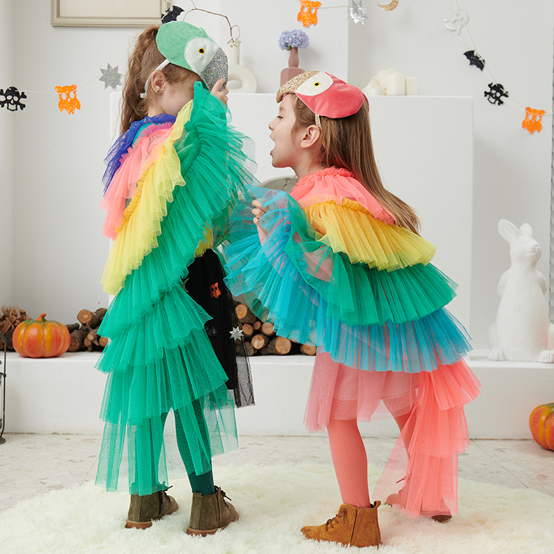 Halloween Kidsren's Costumes Cosplay Performance Costumes Girls' Cloaks and Capes Kindergarten Dance Party Animal Clothes